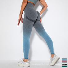 LEGGATS DE YOGA OUmbre de grande hauteur Leggings de gym Gym Push Up Butt Leftor High Waited Leggings sans couture